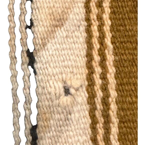 Vintage Hand Woven Native American Aztec Wall Hanging or Wool Rug Zapotec Rug - Picture 10 of 16